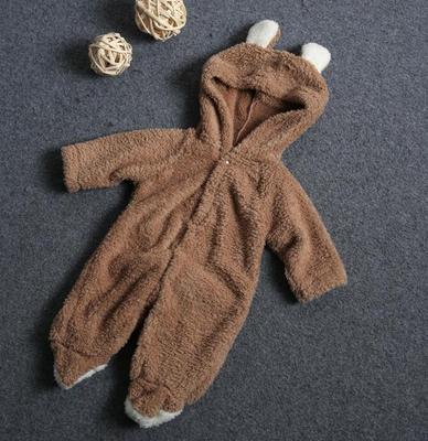 Gosig Teddy-Romper för Baby – Perfekt för Vintern