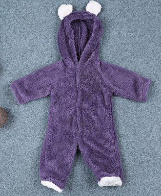 Gosig Teddy-Romper för Baby – Perfekt för Vintern